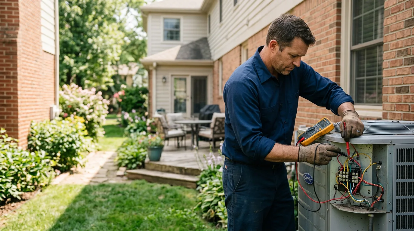 HVAC technician working near Normantown, WV